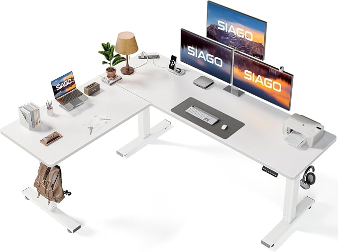 SIAGO L-Shaped Standing Desk by SIAGO