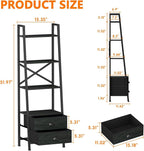 Furologee 4-Tier Ladder Shelf, Small Bookshelf - Image 3