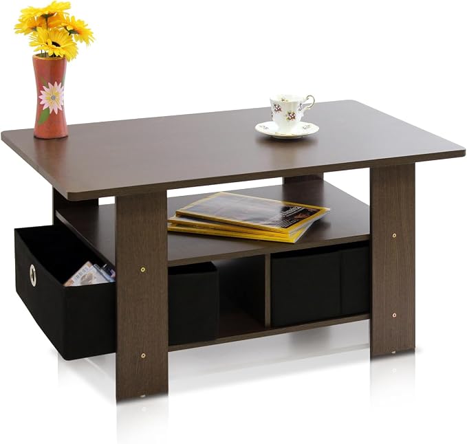 Furinno Andrey Coffee Table, Small Modern Center Table - Image 6
