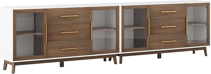 BELLEZE Set of 2 Sideboard Buffet, 60‘’ Console Table - Image 8