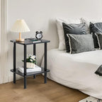 FORAOFUR End Table with Charge Station, Narrow Side Table - Image 9