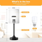 Fenmzee Touch Nightstand Bedroom Lamp - Image 4