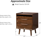 HULALA HOME 2 Drawer End Table - Image 2