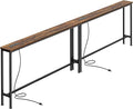 SUPERJARE 102.4 Inch Sofa Table by SUPERJARE