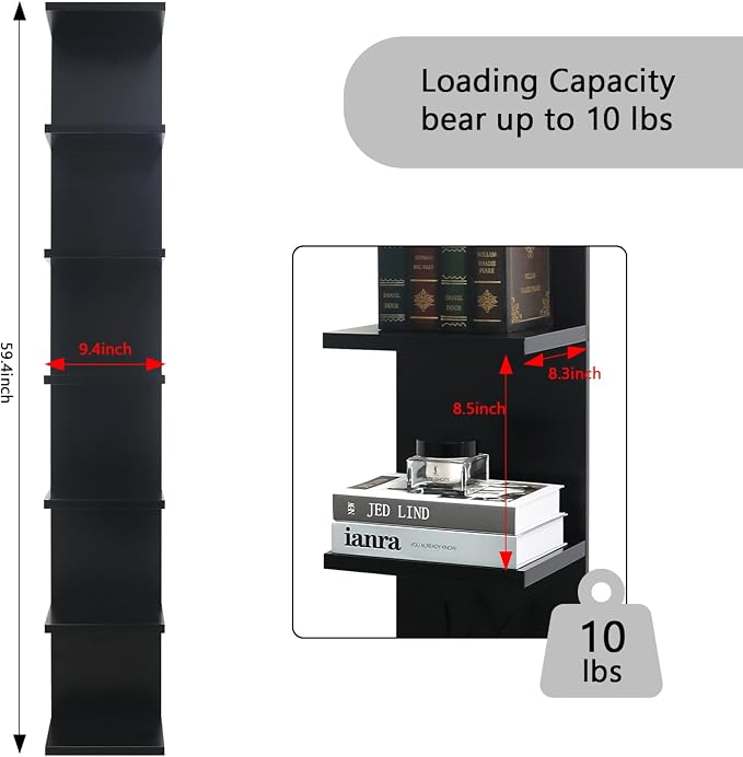Homaterial 7 Tier Floating Shelves - Image 3