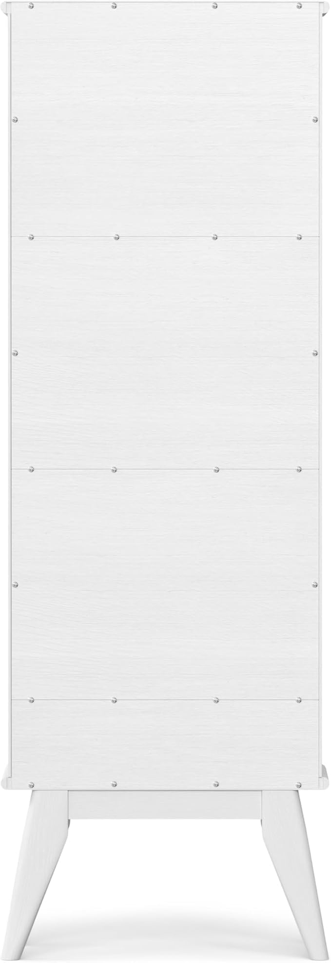 SIMPLIHOME Draper Solid Hardwood 64 inch x 22 inch Mid Century Modern Bookcase - Image 12