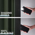 SimpleHome Greyish Green 100% Blackout Curtains Room Darken Living Room 84L | - Image 4