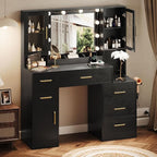 TOKSOM Makeup Vanity Desk with Mirror and Lights, Dressing Table Vanity Set - Image 2