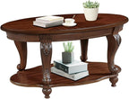 LKTART 42" Vintage Oval Coffee Table by LKTART