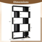 Giantex 5-Tier Bookshelves Set of 2, 10-Cube Geometric Bookcase - Image 3