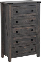T4TREAM Farmhouse 5 Drawers Dresser Chests - Image 4