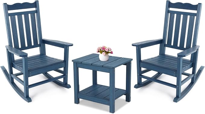 Stoog All-Weather Patio Rocking Chairs Set of 2 by Stoog