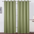 Blackout Curtains 66 x 95 inch/Sage Green Curtains Set of 2 Panels/Thermal by Lemomo