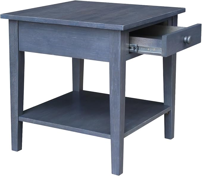 IC INTERNATIONAL CONCEPTS Spencer Gray Wood End Table - Image 9
