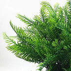 CATTREE Artificial Shrubs, 8pcs Plastic Plants Bamboo Grass Fake Green Bushes Greenery Leaves Wedding Indoor Outdoor Home Garden Verandah Office Table Centerpieces Arrangements Decoration - Image 5