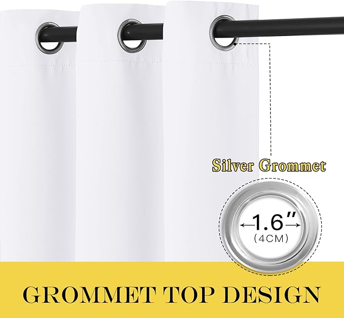 NICETOWN Blackout Drapery Curtain Panel 90 inches Long - Image 6