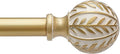 QDWIS Gold Curtain Rods for Windows 48 to 84 inch, Rustic Decorative Drapery by Unknown
