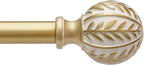 QDWIS Gold Curtain Rods for Windows 28 to 48 inch, Rustic Decorative Drapery by Unknown