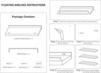 RYOFOBETTO Floating Shelves for Wall Decor, Living Room, Picture Frames - Image 7