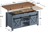 SEDETA Lift Top Coffee Table, 4 in 1 Multi-Function Convertible Coffee Tables - Image 3