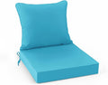 Summsun Outdoor Backrest and Deep Seat Cushion Set, Waterproof Fade Resistant by SUMMSUN
