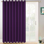 Yakamok Purple Room Darkening Curtains 84 inch Sliding Door Drapes | 1 by Yakamok