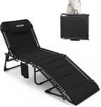 Oversized Padded Outdoor Folding Lounge Chair by WKFAMOUTCAMP