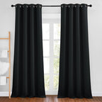 NICETOWN Black Out Curtains 102 inches Long, Grommet Thermal Insulated Solid by NICETOWN