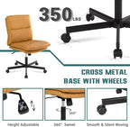 LUCKWIND Armless Office Desk Chair - Image 6