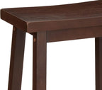 Amazon Basics Solid Wood Saddle-Seat Counter Height Bar Stools - Image 7