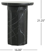 Christopher Knight Home Mervynt Outdoor Side Table, Lightweight Concrete Patio - Image 2