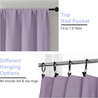 Simplebrand Lilac Blackout Curtains - Image 4