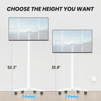 Mobile TV Cart Rolling TV Stand - Image 3