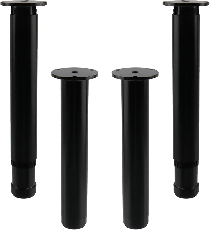 4 PCS Metal Adjustable Furniture Sofa Legs, Heavy Duty Bed Frame Center Support by UTALIND