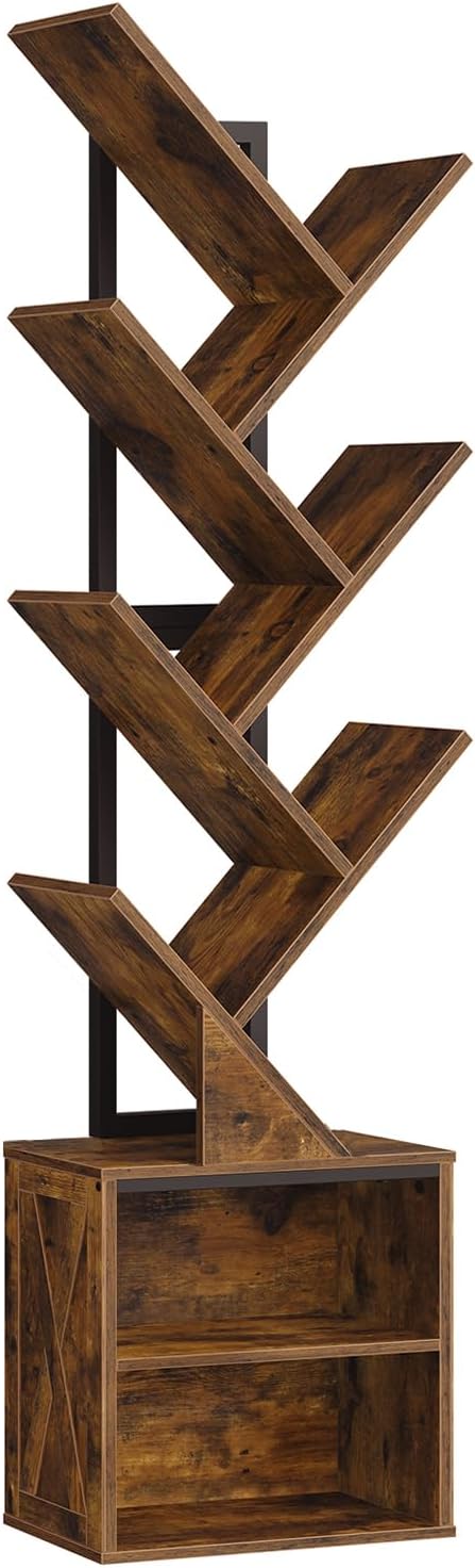 RALGEND Tree Bookshelf, 6 Tier Bookcase by RALGEND