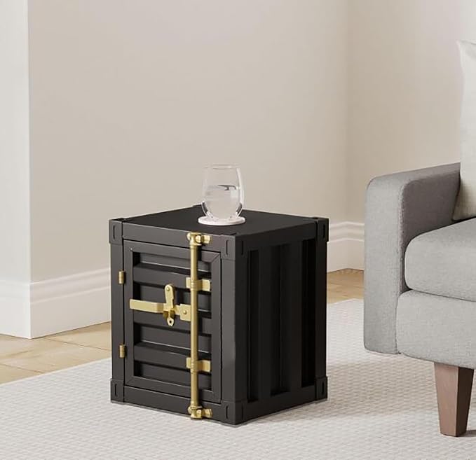 ZHAOYONGLI-End Tables Industrial Nightstand Table, New - Image 2