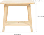 KESYOO Nordic Style Small Sofa Corner Table Solid Wood Bedside Shelf Minimalist - Image 3
