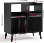LELELINKY Large Record Player Stand, Turntable Stand - Image 2