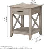 Bush Home End Table with Drawer, Nightstand with Storage, Living Room and - Image 3