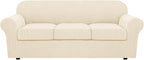 H.VERSAILTEX 4 Piece Stretch Sofa Covers by HVERSAILTEX