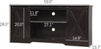 4 EVER WINNER 59" Farmhouse TV Stand, TV Entertainment Center - Image 2