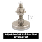 Stainless Steel Outdoor Leveler Kit- 3/8-16 Leg Levelers - Image 6