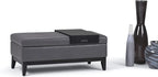 SIMPLIHOME Oregon Storage Ottoman Bench - Image 4
