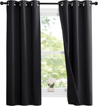 NICETOWN Complete 100% Blackout Curtain Set, Thermal Insulated & Energy - Image 2
