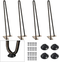 SMARTSTANDARD 16 Inch Heavy Duty Hairpin Furniture Legs, Metal Home DIY Projects by SMARTSTANDARD