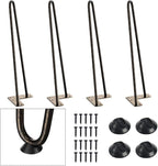 SMARTSTANDARD 16 Inch Heavy Duty Hairpin Furniture Legs, Metal Home DIY Projects by SMARTSTANDARD