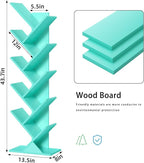 SHEEPAM 10 Tier Tree Book Shelf, Floor Standing Wood Bookshelf - Image 3