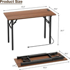 TEMI Small Computer Desk Folding Table - Image 3