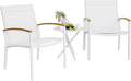 Shintenchi 3 Pieces Patio Bistro Sets, Outdoor Textilene Fabric Conversation by Shintenchi%7CFurnitureMadeforRealLife
