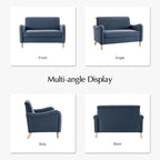 EcoHarbor Living 50.5" Mid-Century Modern Couch, Upholstered Sofa - Image 7